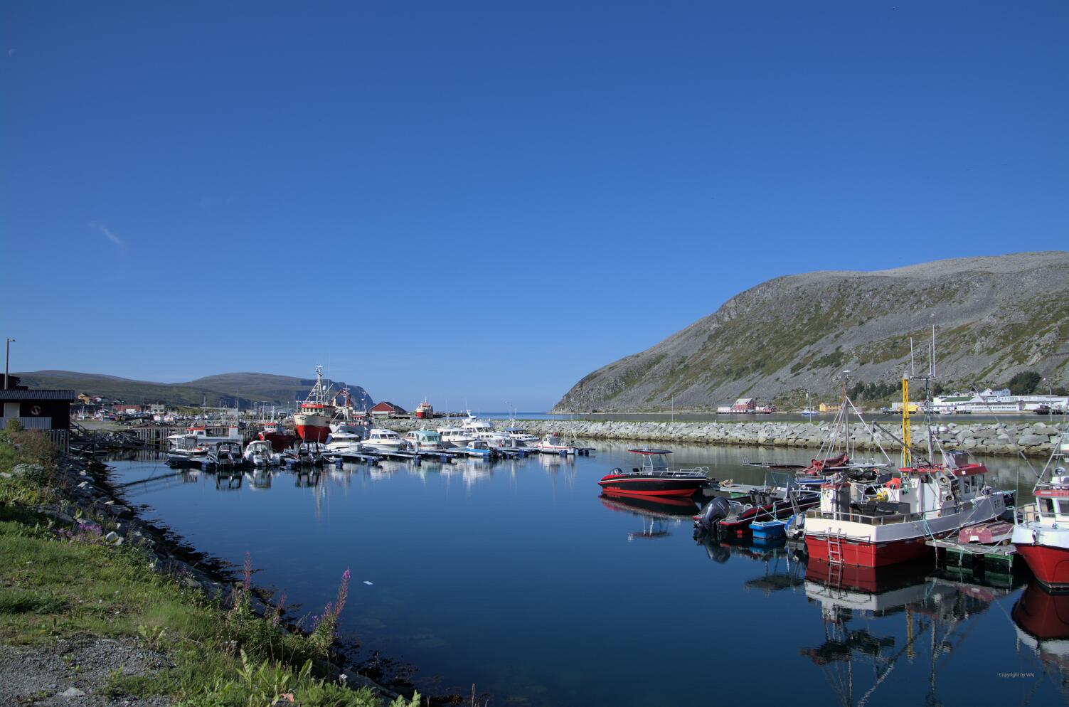 Fischereiflotte in Kjøllefjord