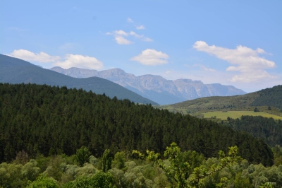 Hochgebirgszug in den Pyrenäen