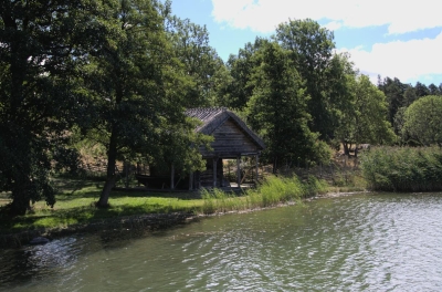 Fischerhütte am Schloss-See