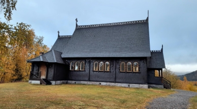 Die historische Kirche von Kvikkjokk