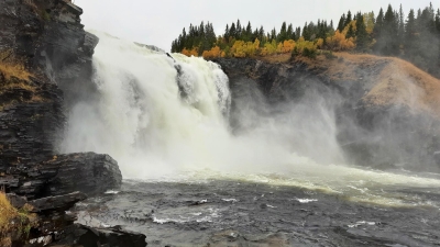 Der Tännforsen, Schwedens größter Wasserfall